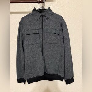 Apt. 9 Men's Charcoal Zip-Up Sweater